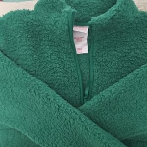 Cozy Green Sherpa Pullover